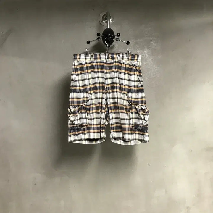 [BUNJANG] Polo Ralph Lauren Checked Cargo Shorts Size 32 / 폴로 랄프로렌 체크 카고 반바지 32