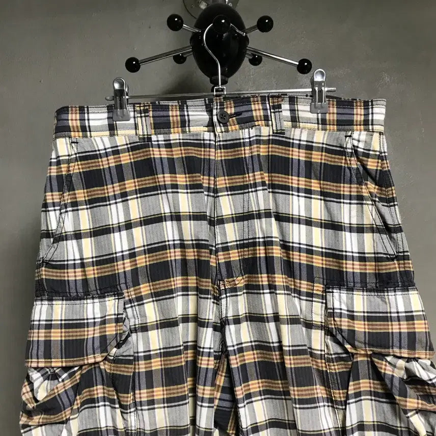 [BUNJANG] Polo Ralph Lauren Checked Cargo Shorts Size 32 / 폴로 랄프로렌 체크 카고 반바지 32