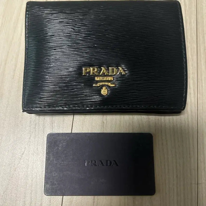 [BUNJANG] Prada Vitello Move Bifold Wallet Black / 프라다 반지갑 블랙