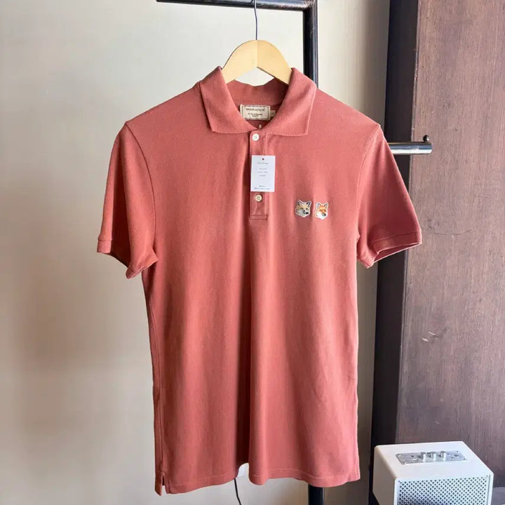 [BUNJANG] Maison Kitsune Double Fox Head Short Sleeve Polo Shirt / 16918 - 메종키츠네 더블 폭스 헤드 반팔 카라티