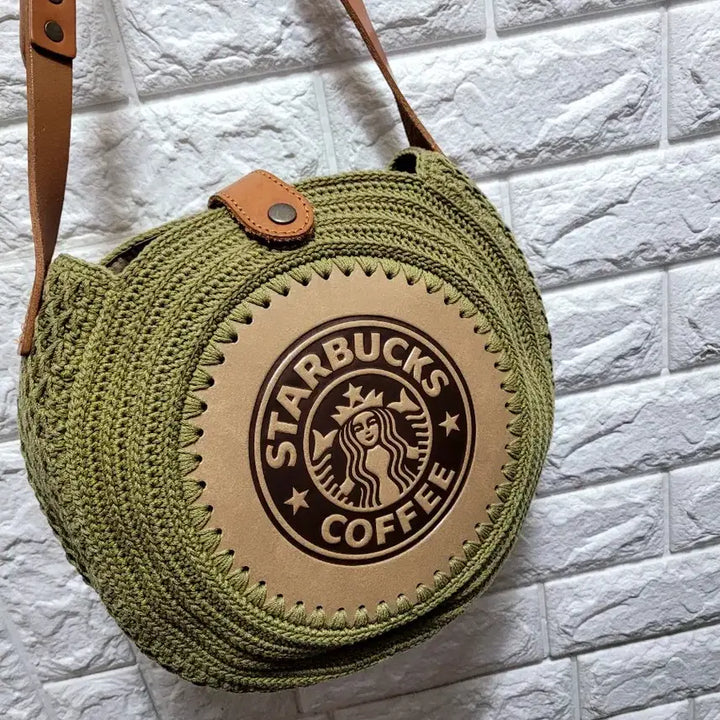 [SOLD OUT] 크로셰 라운드 숄더백 카키