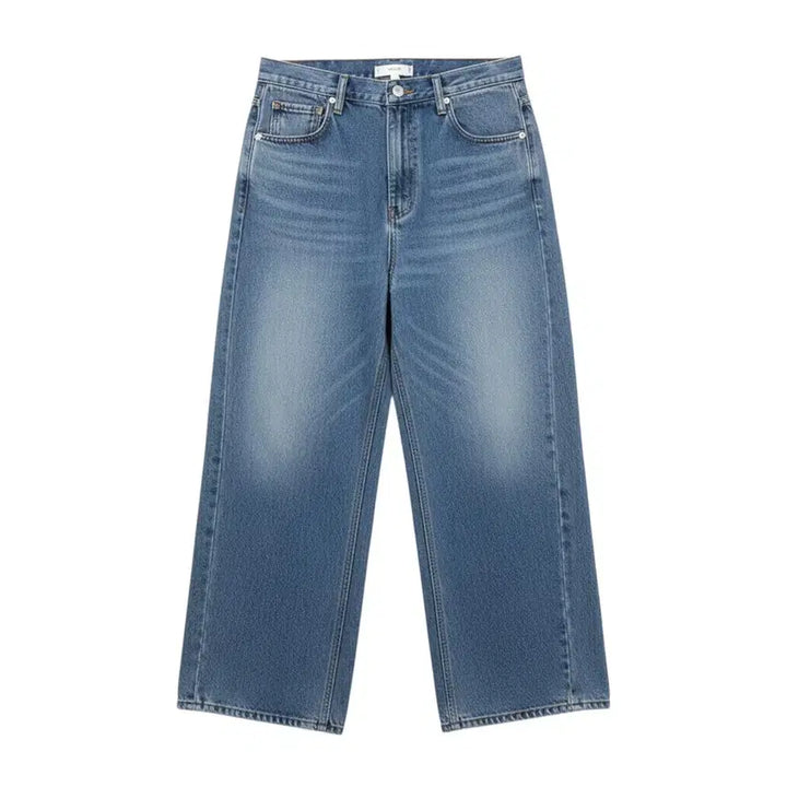 [BUNJANG] Washing Wide Jeans Size L / 여성L / 8그램 워싱 와이드 청바지BL 37-96