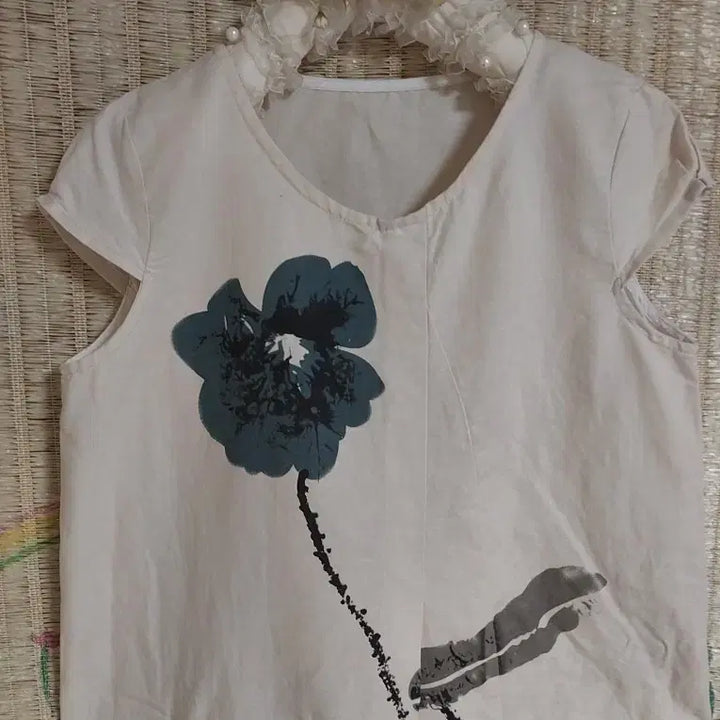 [BUNJANG] Flower Printing Short Sleeve Dress / 플라워 프린팅 반팔 원피스
