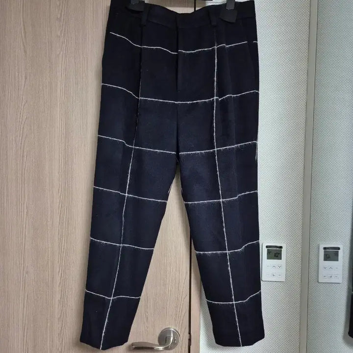 [BUNJANG] SYSTEM 100% Wool Check Pants Size 86 / SYSTEM 시스템 모100% 체크 팬츠 86사이즈
