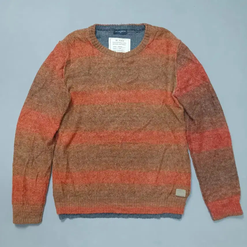 [BUNJANG] Intermezzo Color-Block Gradient Wool Knit / [100] 인터메조 배색 그라데이션 울 니트