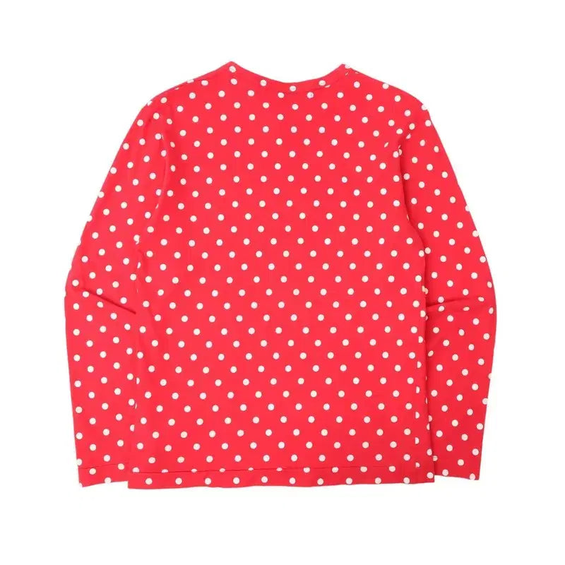 [BUNJANG] Comme des Garçons Red Polka Dot Long Sleeve / 꼼데가르송 레드 도트 롱슬리브