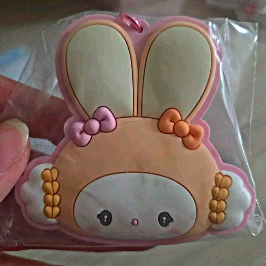 [BUNJANG] Corgi Moon Rabbit Mirror Keyring / 코기뮹 토끼 거울 키링
