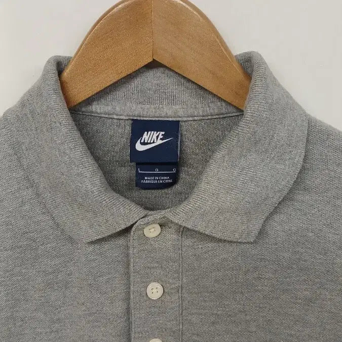 [BUNJANG] Nike Gray Polo T-Shirt L / 나이키 회색 폴로티 L