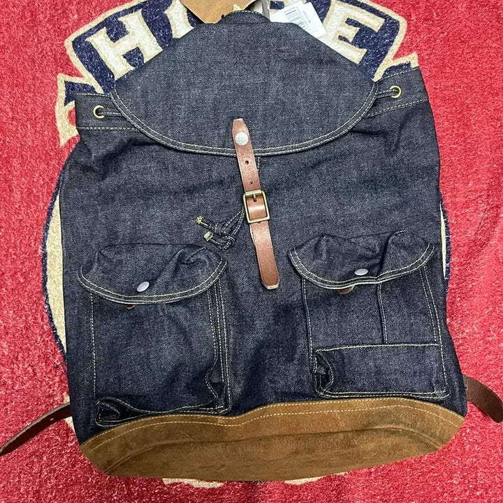 [BUNJANG] RRL Denim Rucksack Backpack / 더블알엘(RRL) 데님 럭색 백팩