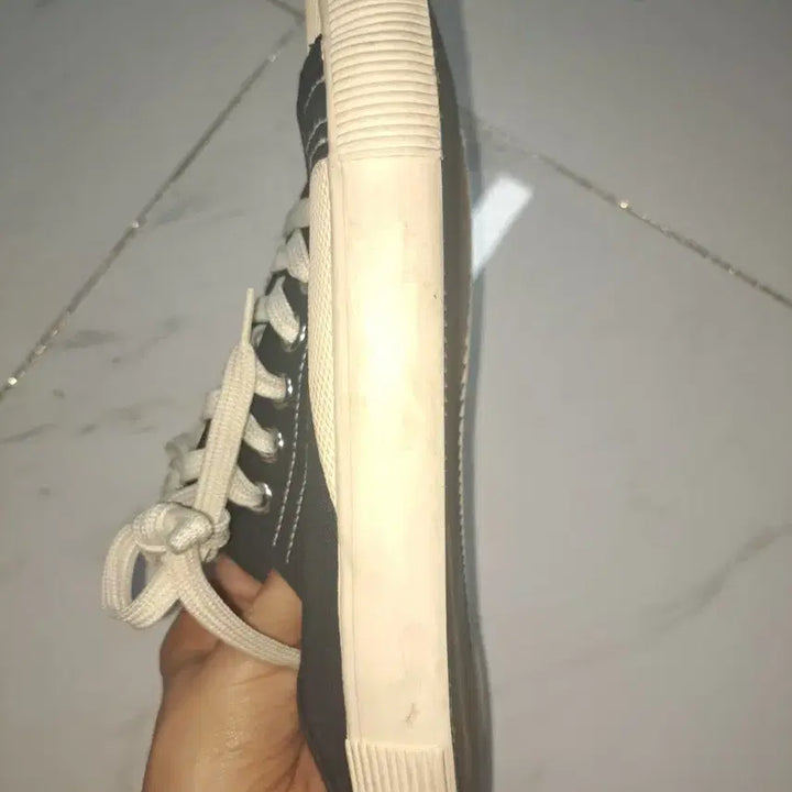 [BUNJANG] Zara Canvas Sneakers Mules Black / 자라 운동화 블로퍼 뮬