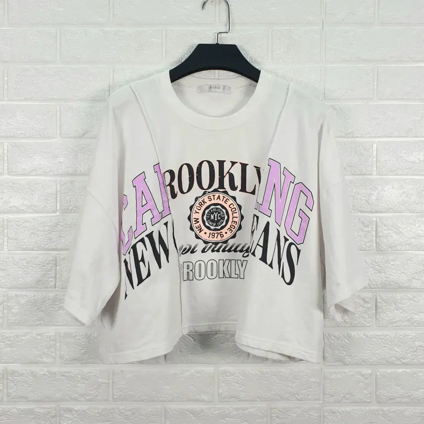 [BUNJANG] Vannique Oversized Cropped T-Shirt / [F]반에이크 오버핏 크롭티