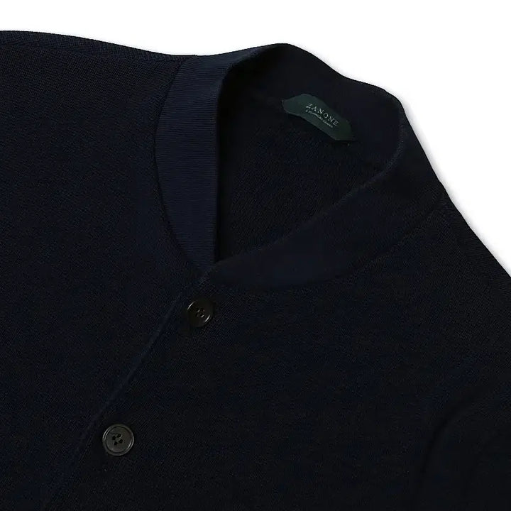 [BUNJANG] Zanone Navy Cotton Knit A1 Jacket / 자노네 [Zanone] 네이비 코튼 니트 이태리 A1 자켓