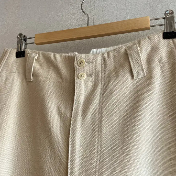 [BUNJANG] MAATEE &amp; SONS Double Knee Pants Ivory Cotton / 마티엔선즈 더블니 팬츠