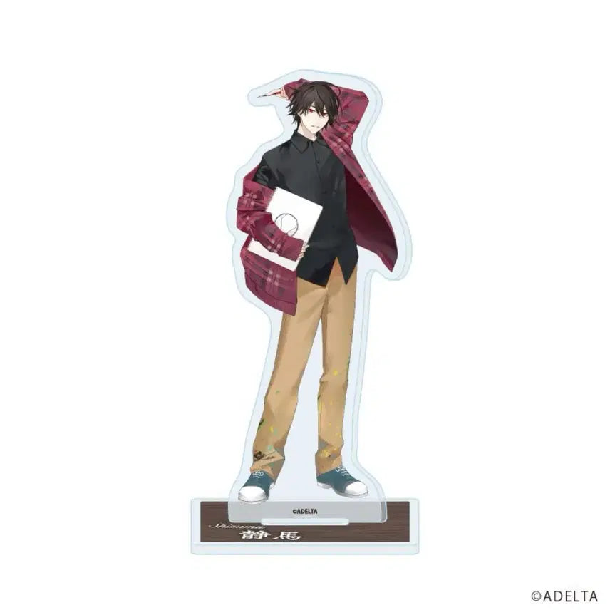 [BUNJANG] OOSIZ Gakuen Acrylic Standee, Can Badge, and Acrylic Card Bundle Set / 오오에 오오시즈 학원 아크릴 캔뱃지 아크릴카드 일괄