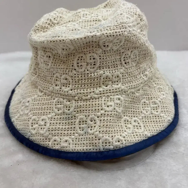 [BUNJANG] Gucci GG Pattern Knit Bucket Hat M / 구찌의  GG 패턴 니트 벙거지 모자M(정품)