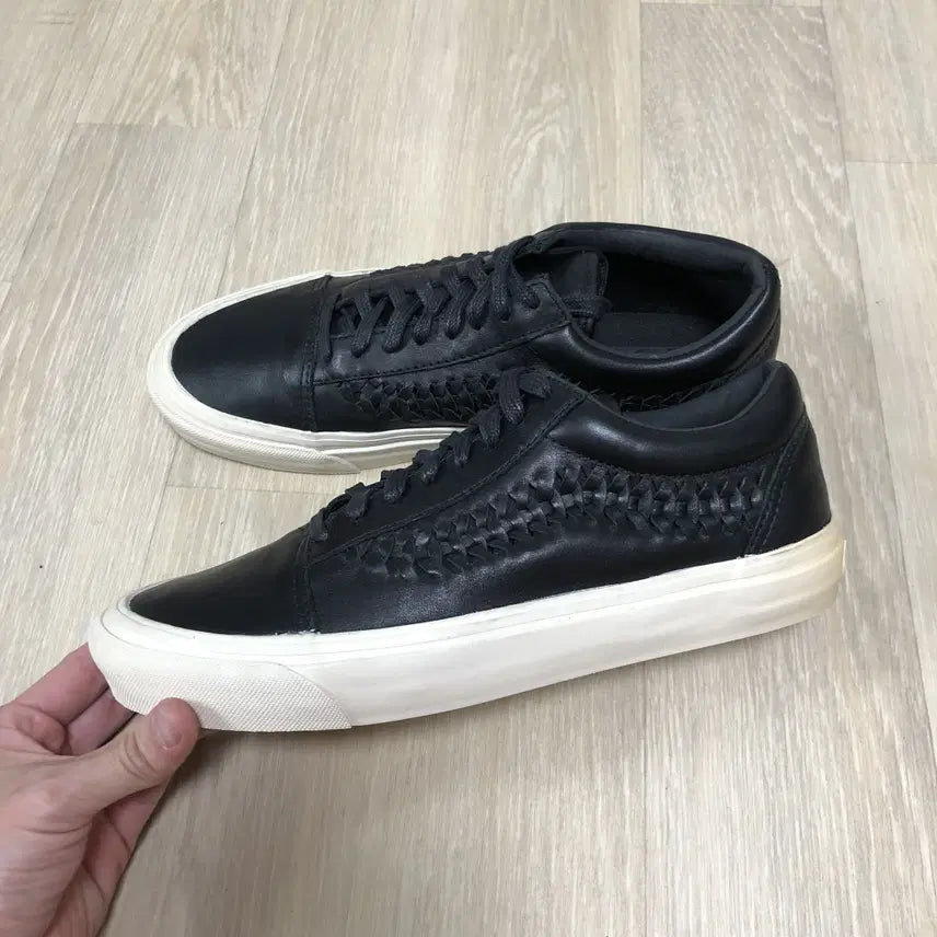 [BUNJANG] Vans Old Skool Weave DX Leather Black 270 / 270) 반스 VANS 올드스쿨 위브 DX 레더 블랙