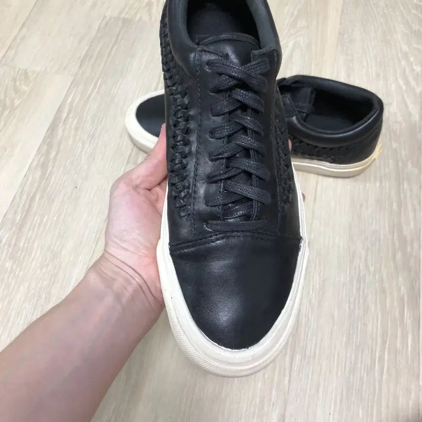 [BUNJANG] Vans Old Skool Weave DX Leather Black 270 / 270) 반스 VANS 올드스쿨 위브 DX 레더 블랙