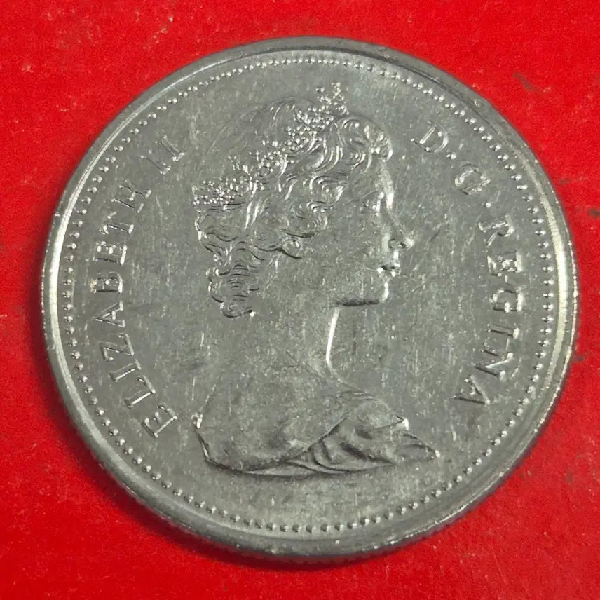 [BUNJANG] 1982 Canada 25 Cent Coin / 1982 캐나다 25센트 동전 M2484
