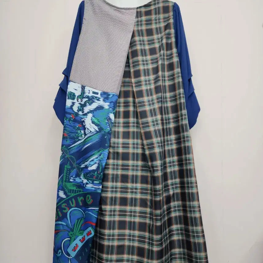 [BUNJANG] Japanese Vintage Patchwork Long Dress / 일본빈티지 / 패치워크 롱 원피스