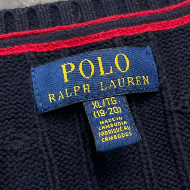 [BUNJANG] Polo Ralph Lauren 90s Cable Knit Sweater / 95 폴로 랄프로렌 신형 꽈배기 니트