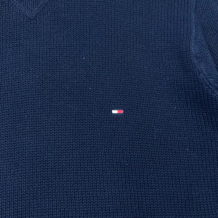 [BUNJANG] Tommy Hilfiger Navy Knit Sweater / 타미힐피거 네이비 니트