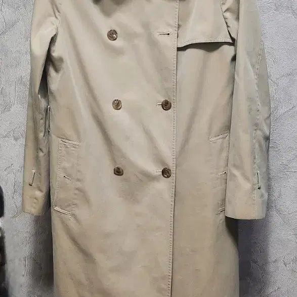 [BUNJANG] TIME Beige Trench Coat / TIME 타임 베이지 트렌치 코트