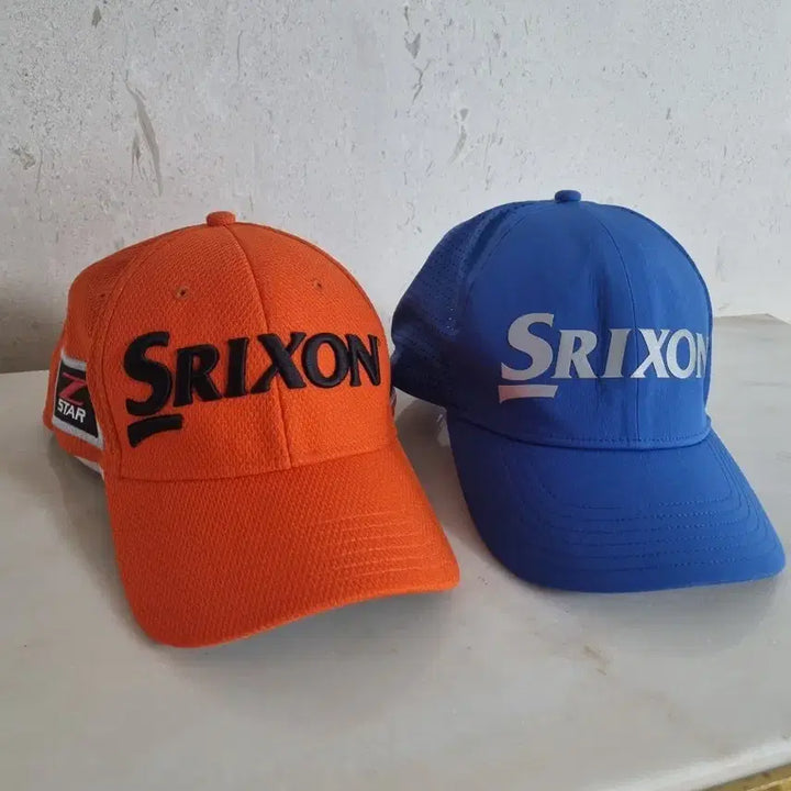 [BUNJANG] Srixon Golf Hat Bundle (Orange/Blue) / (2종 일괄 36000) 스릭슨 골프모자 오렌지/블루