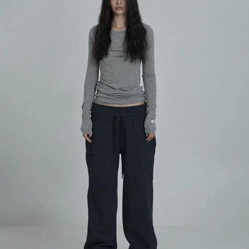 [BUNJANG] ODDODOR Skin Pants Mélange Grey / 오도어 스킨팬츠