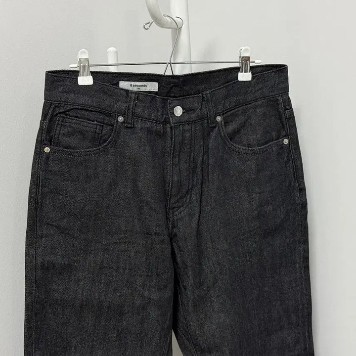 [BUNJANG] 8Seconde Tapered Denim Jeans Black / [80] 에잇세컨즈 테이퍼드 데님 청바지 블랙 블랙진