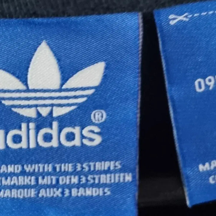 [BUNJANG] Adidas Black Multi-Logo T-Shirt / 95) 아디다스 블랙 멀티로고 반팔티
