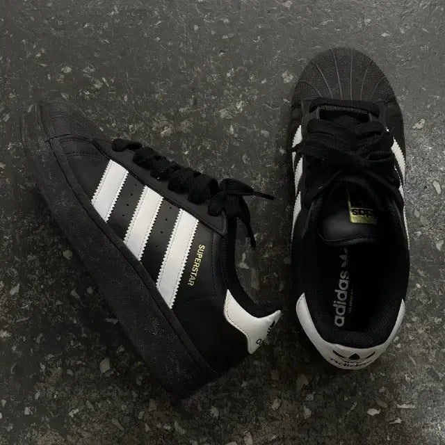 [BUNJANG] Adidas Superstar Black Vintage / 245 아디다스 슈퍼스타 블랙