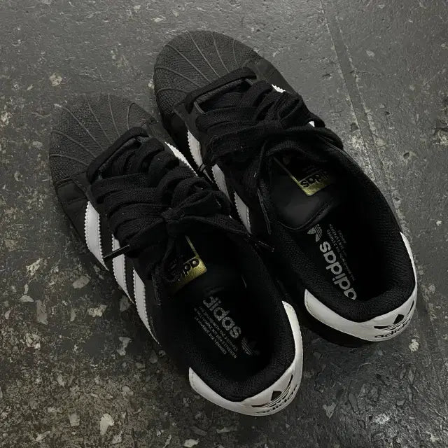 [BUNJANG] Adidas Superstar Black Vintage / 245 아디다스 슈퍼스타 블랙