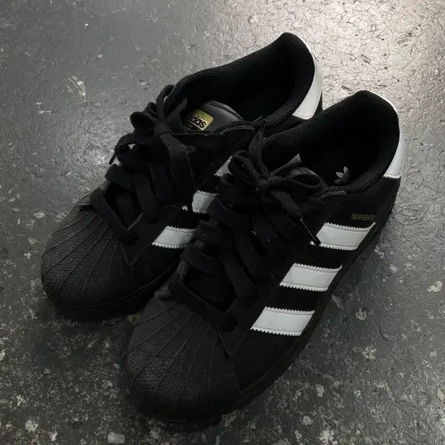 [BUNJANG] Adidas Superstar Black Vintage / 245 아디다스 슈퍼스타 블랙