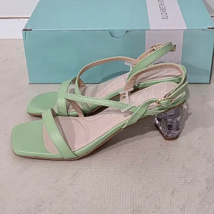 [BUNJANG] Elizabeth Stuart Mint Sandals Heels / 엘리자베스 스튜어트 샌들 힐 민트