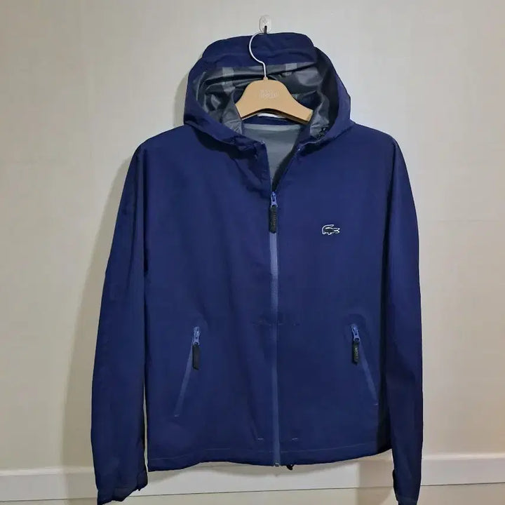 [BUNJANG] Lacoste Blue Windproof Hooded Windbreaker Jacket Size 100 / 라코스테 블루 방풍,방스 후드 바람막이 100사이즈