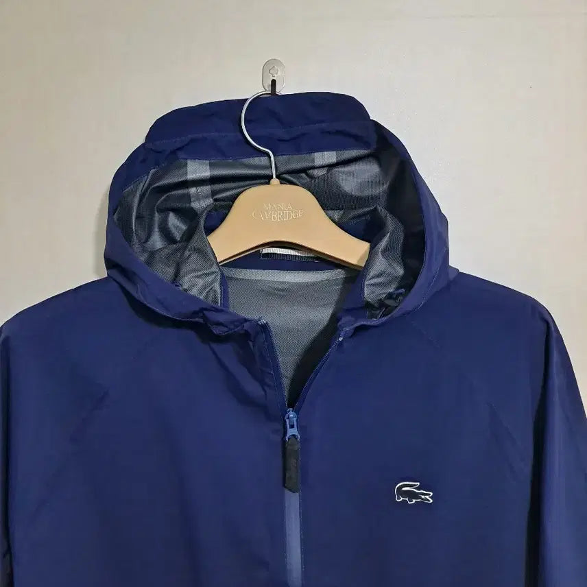 [BUNJANG] Lacoste Blue Windproof Hooded Windbreaker Jacket Size 100 / 라코스테 블루 방풍,방스 후드 바람막이 100사이즈
