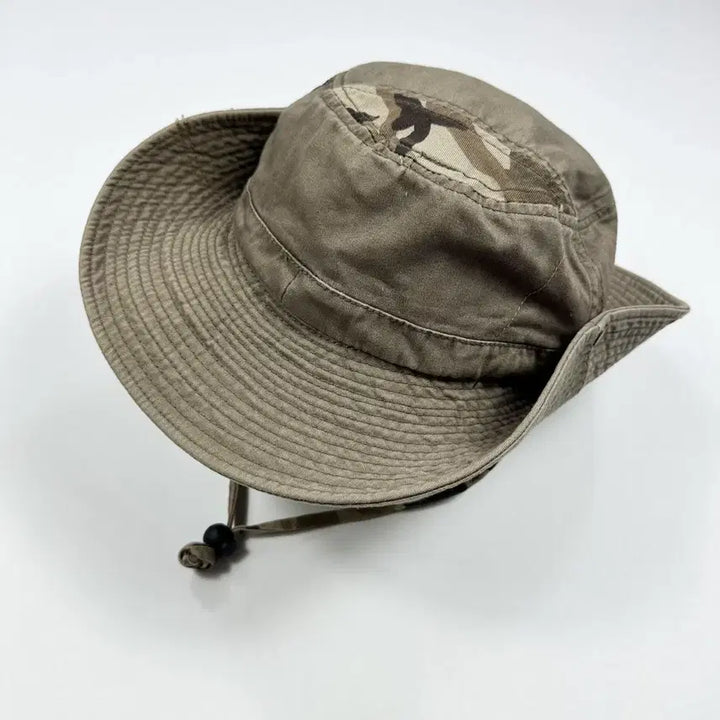 [BUNJANG] Vintage Beige Bucket Hat / VTG 빈티지 베이지 벙거지 버킷햇 모자