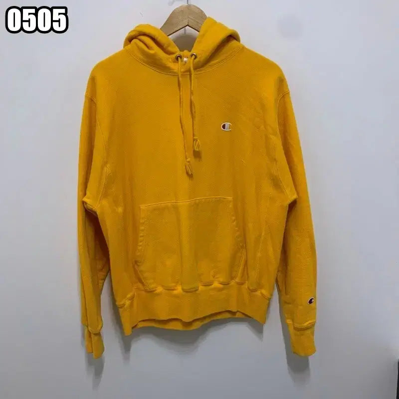 [BUNJANG] Champion Reverse Weave Hoodie Mustard / L 챔피온 리버스위브 머스타드 후드티