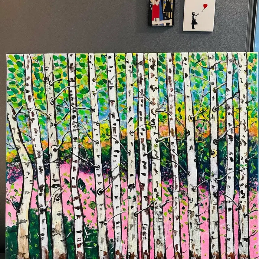 [BUNJANG] Birch Forest Canvas Painting / 자작나무숲(캔버스)