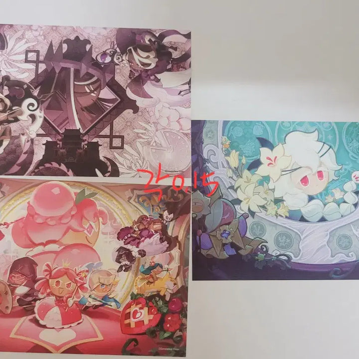 [BUNJANG] Cookie Run Kingdom Shadow Milk Cookie &amp; Pure Vanilla Cookie Postcard Set / 쿠키런킹덤 쉐도우밀크쿠키 퓨어바닐라쿠키 엽서