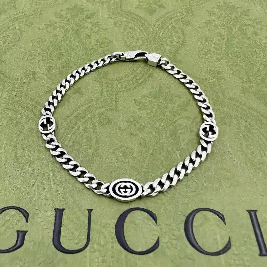 [BUNJANG] Gucci Interlocking G Chain Bracelet Silver / 구찌 인터로킹 G 체인 팔찌 실버