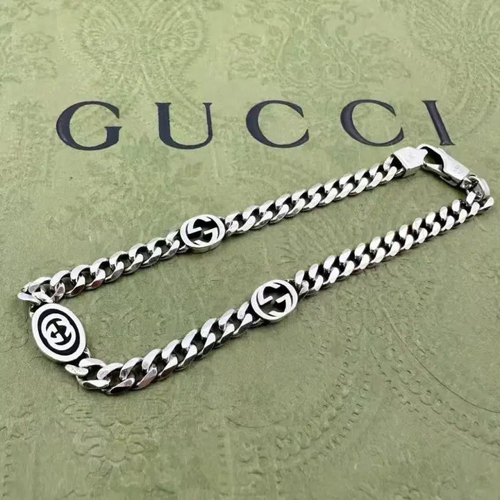 [BUNJANG] Gucci Interlocking G Chain Bracelet Silver / 구찌 인터로킹 G 체인 팔찌 실버