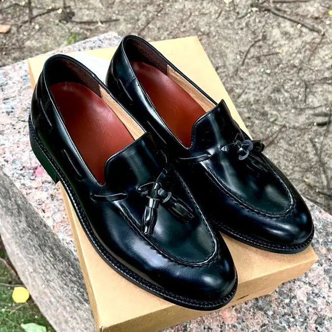 [BUNJANG] Romantic Move Black Tassel Loafers (260mm) / 새상품 블랙 태슬 로퍼 260mm(Romantic Move)