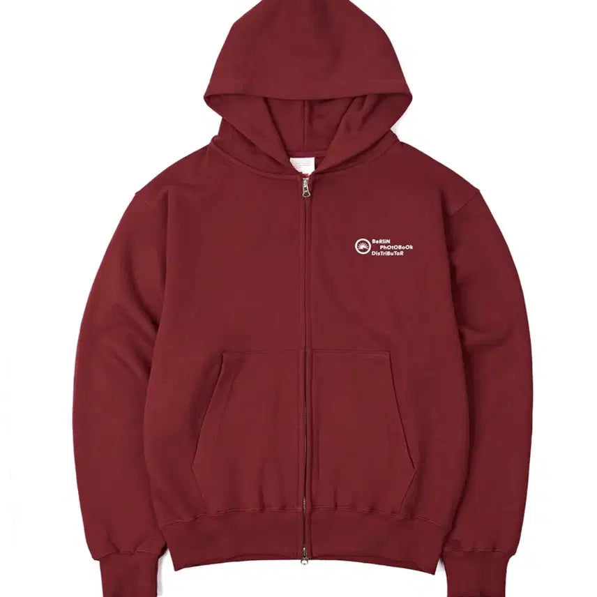[BUNJANG] Berlin Distribution Hooded Zip-up Red Burgundy / [M] 베를린포토북디스트리뷰션 후드집업 레드 버건디
