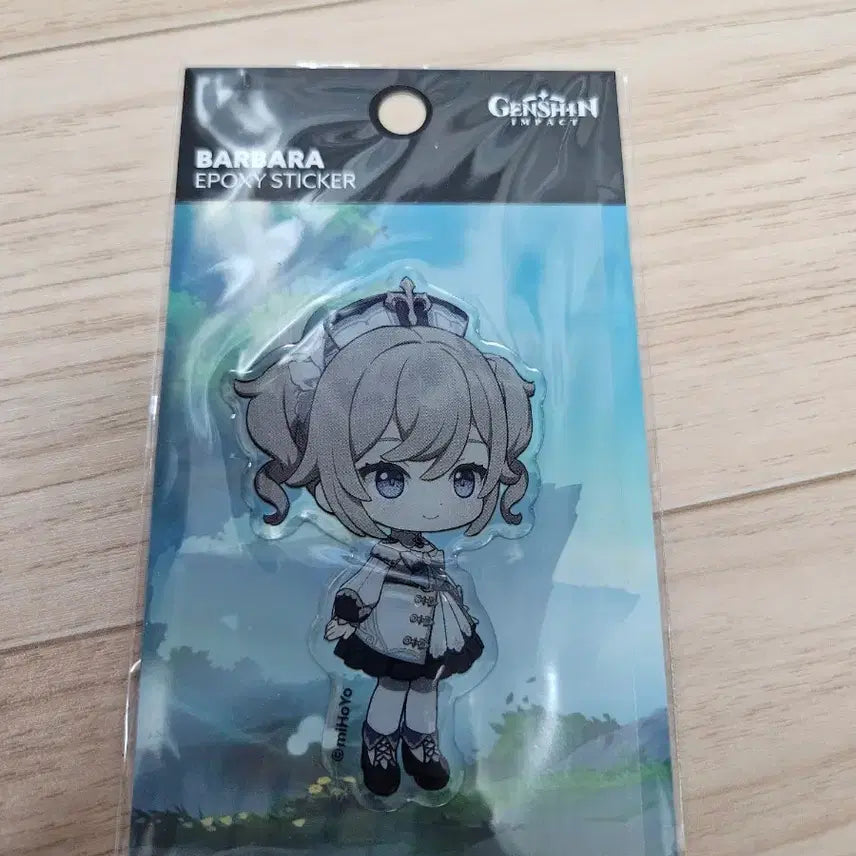 [BUNJANG] Genshin Impact Barbara Epoxy Sticker / 원신 바바라 에폭시 스티커 + 빨대픽