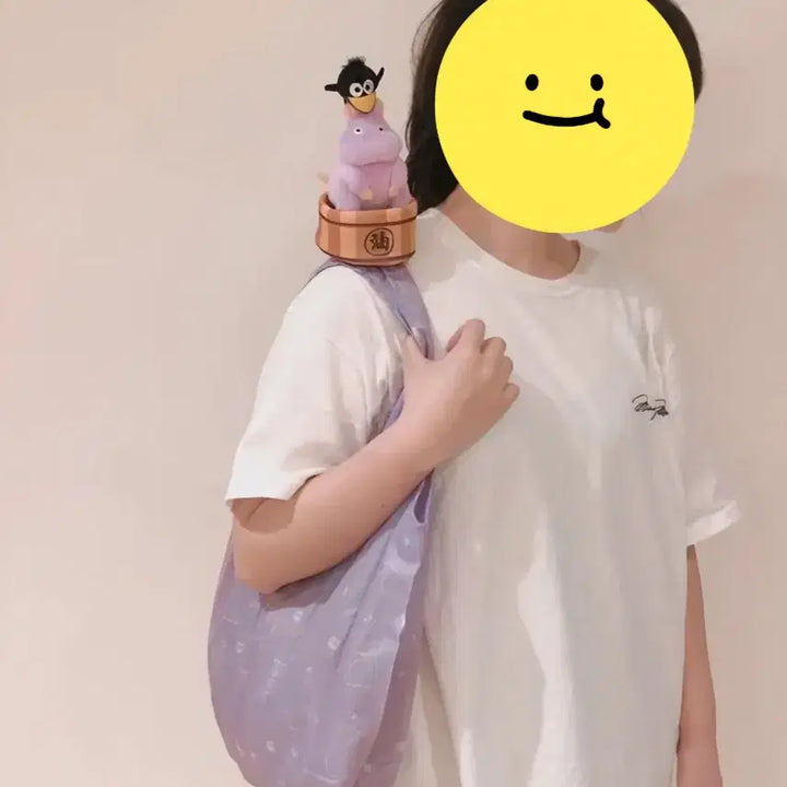 [BUNJANG] Studio Ghibli Borzoi Mascot Eco Bag / 지브리 보우네즈미 마스코트 에코백 (장바구니)