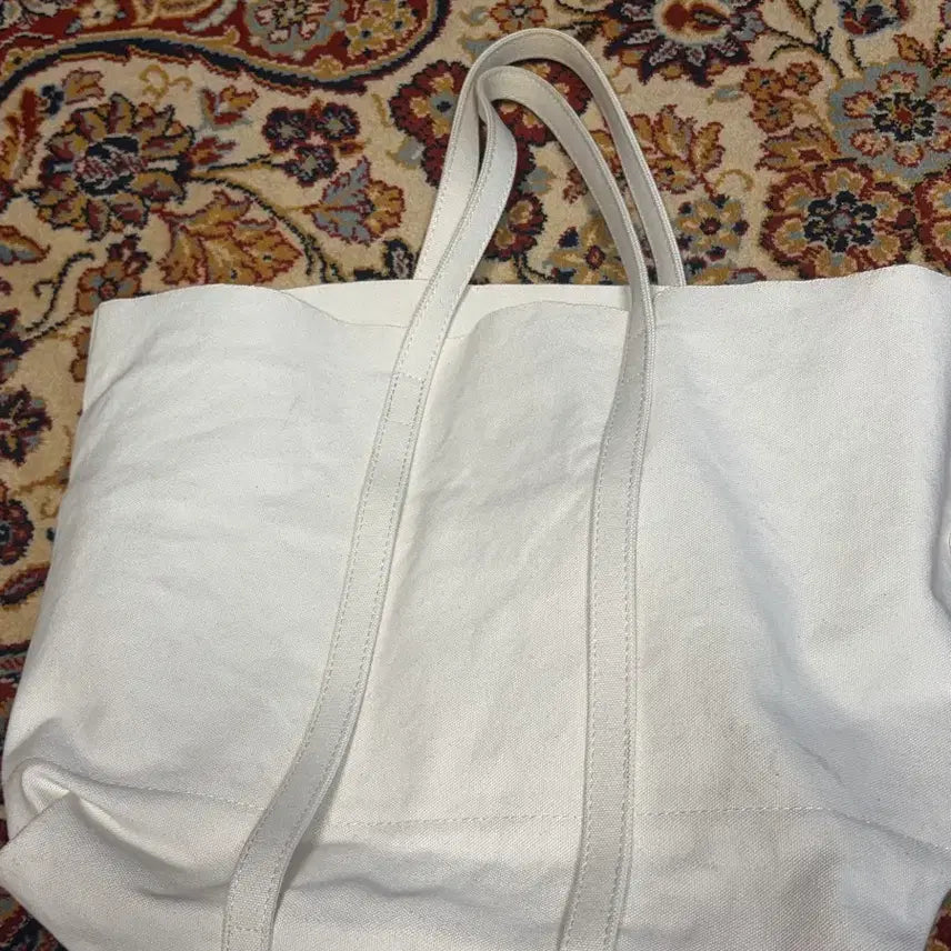 [BUNJANG] AMIACALVA Cotton Canvas Tote Bag Ivory / 아미아칼바 코튼 캔버스백 토트백 아이보리