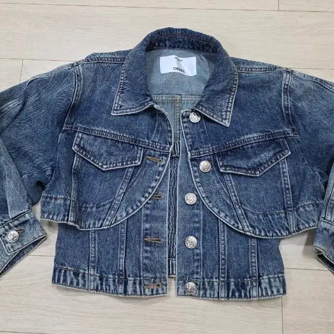 [BUNJANG] Ohboy! Cropped Jacket &amp; Bustier Set / 오브제  청자켓 뷔스띠에 셋트