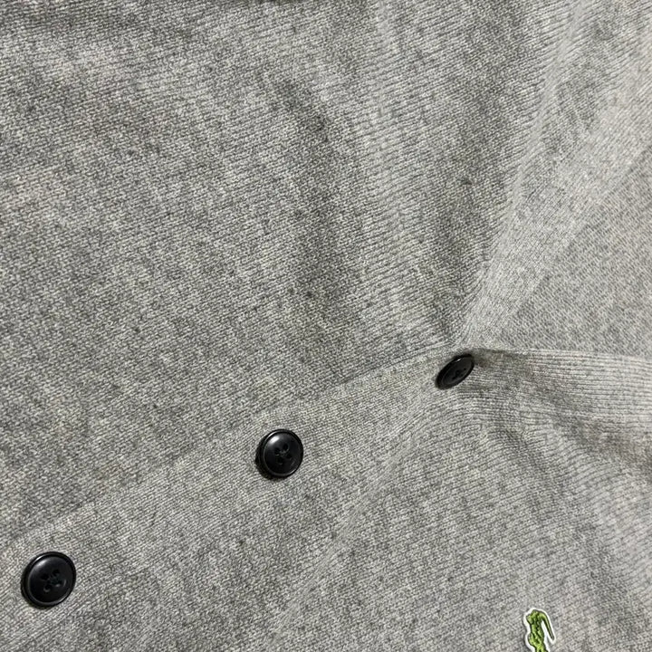 [BUNJANG] Lacoste Gray Wool Cardigan / 라코스테 그레이 울 가디건