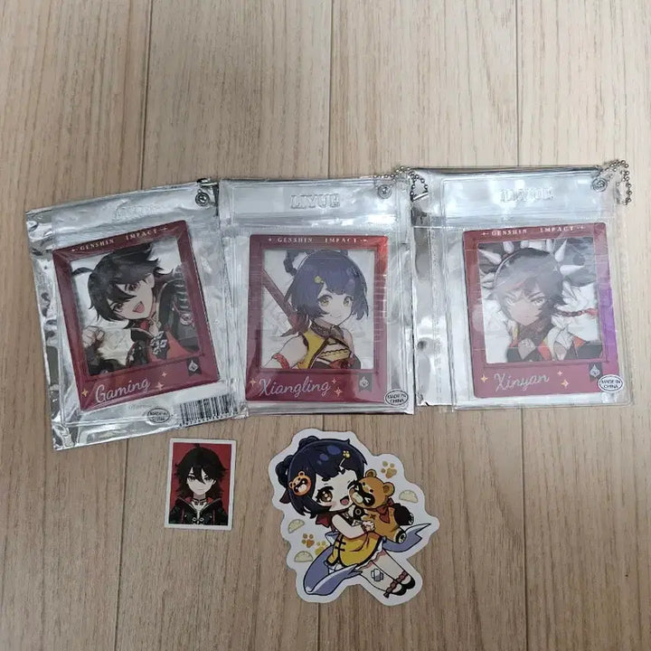 [BUNJANG] Genshin Impact Kaiming Polaroid + ID Photo Set / 원신 카페 리월 폴라로이드 (향릉+가명+신염) 굿즈 일괄